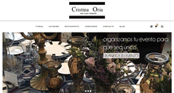 Desktop Screenshot of cristinaoria.com